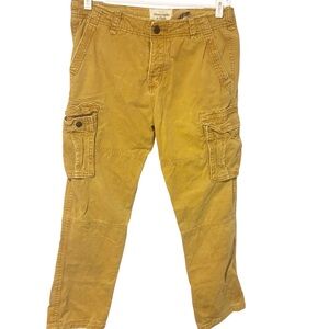 Vintage Y2K Abercrombie & Fitch Cargo Pants Mens 33x32 Beige